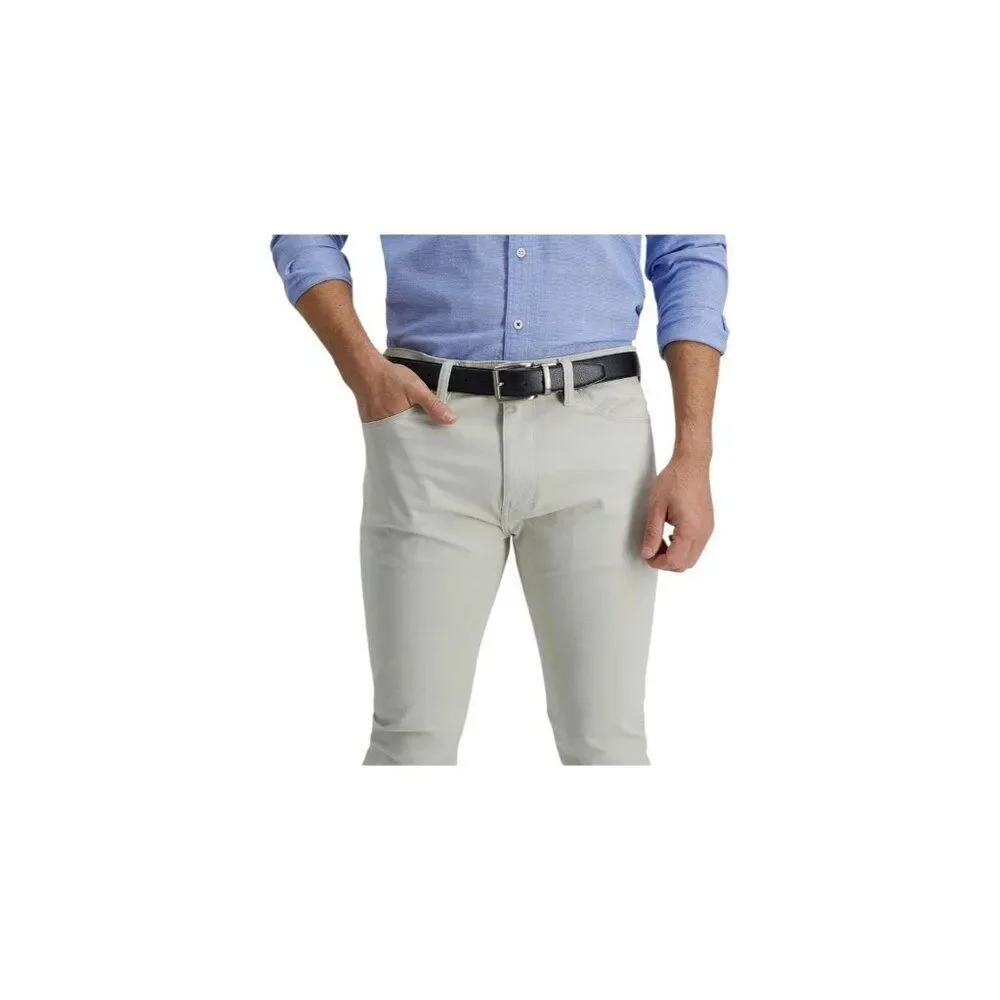 Dockers Men's Small 30 32 Two-in-One Reversible Leather Belt Silver Buckle NWT